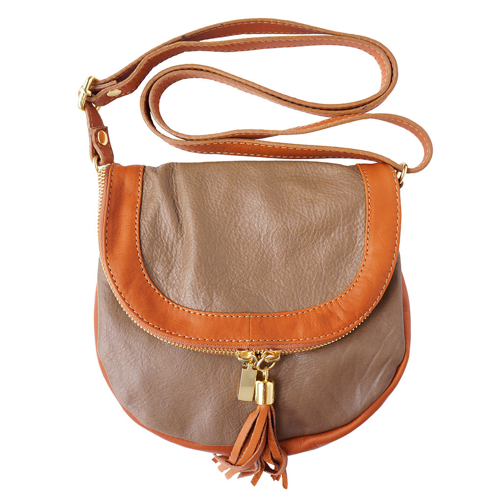 Tarsilla leather shoulder bag - Made In Italy
