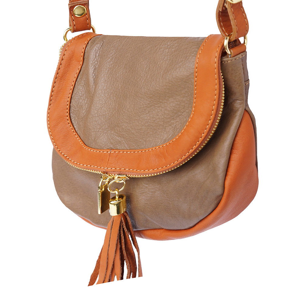 Tarsilla leather shoulder bag - Made In Italy