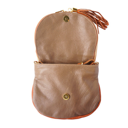 Tarsilla leather shoulder bag - Made In Italy