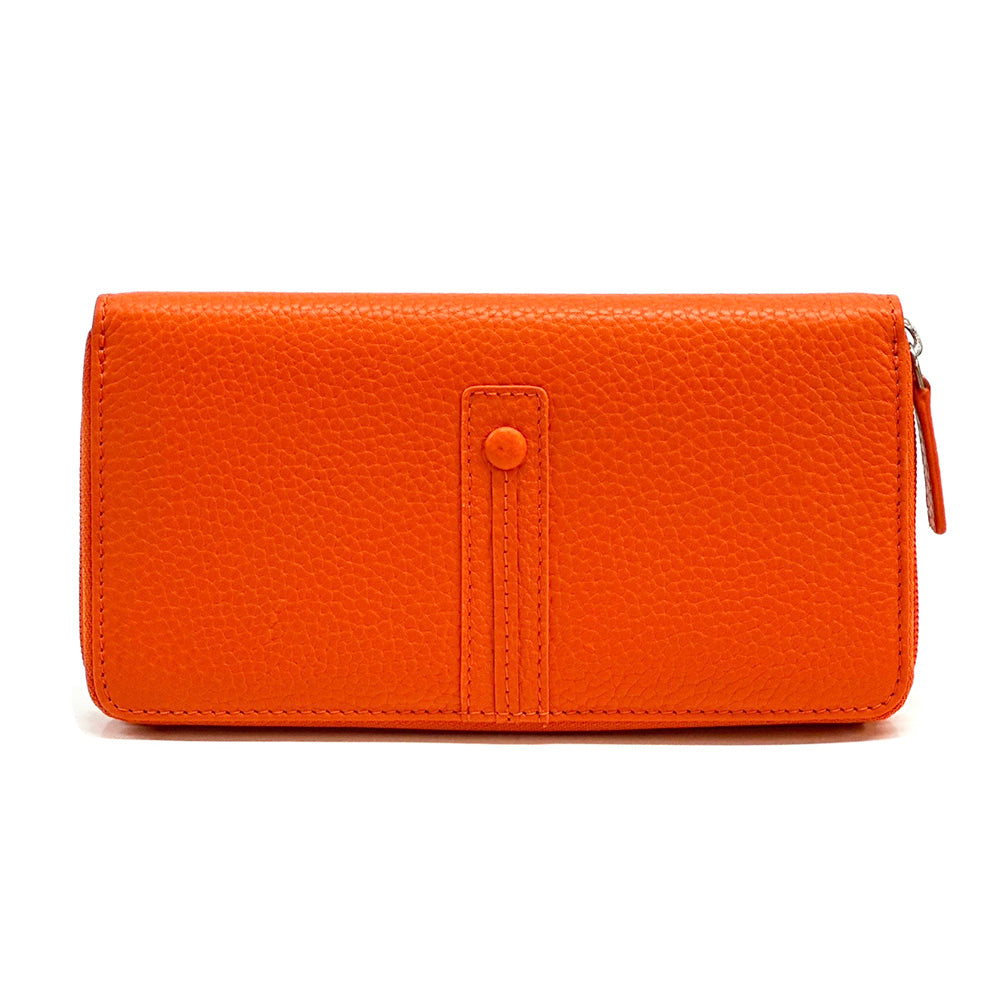 Zippy Wallet in Soft Cow Leather - Made In Italy