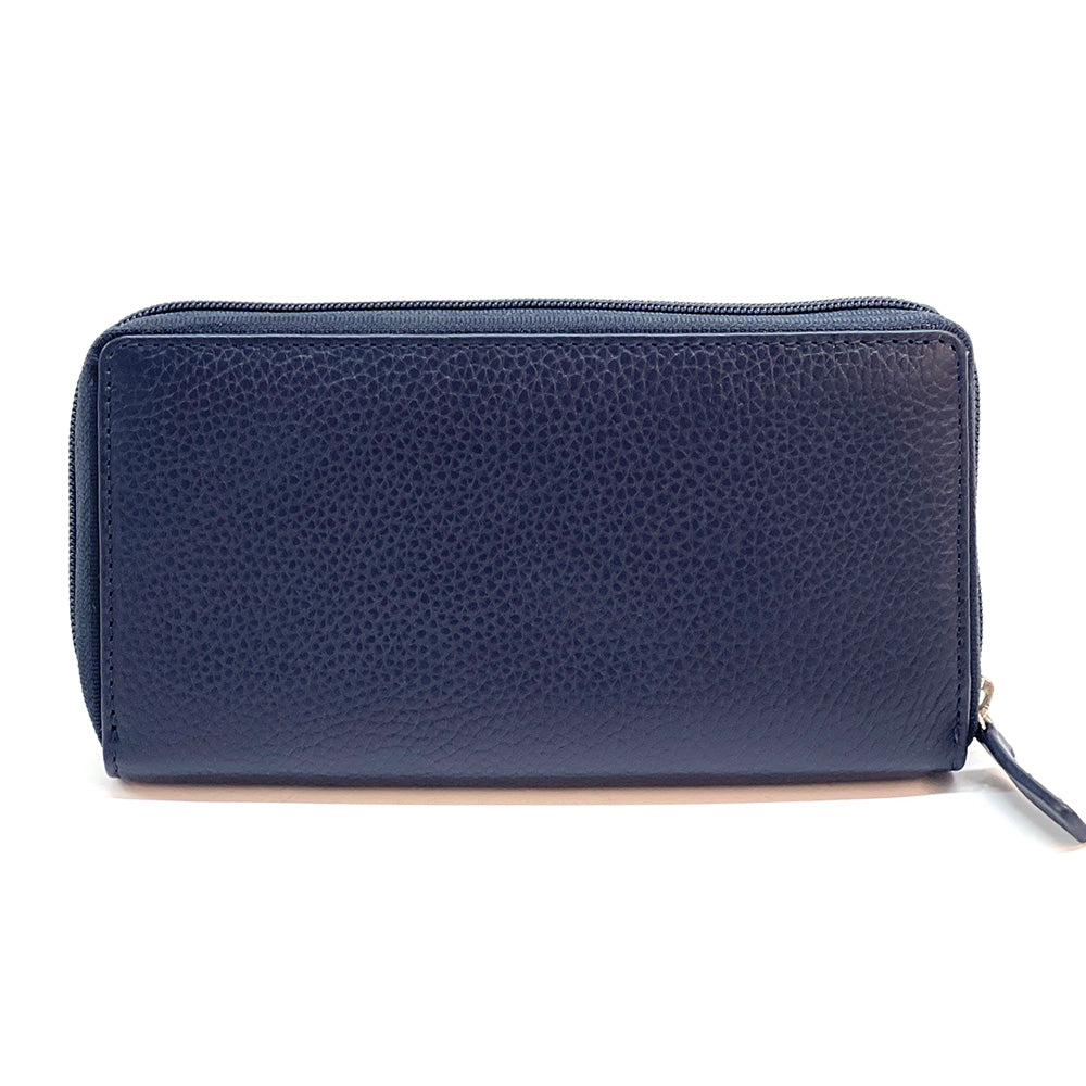 Zippy Wallet in Soft Cow Leather - Made In Italy