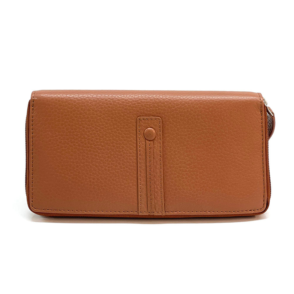 Zippy Wallet in Soft Cow Leather - Made In Italy
