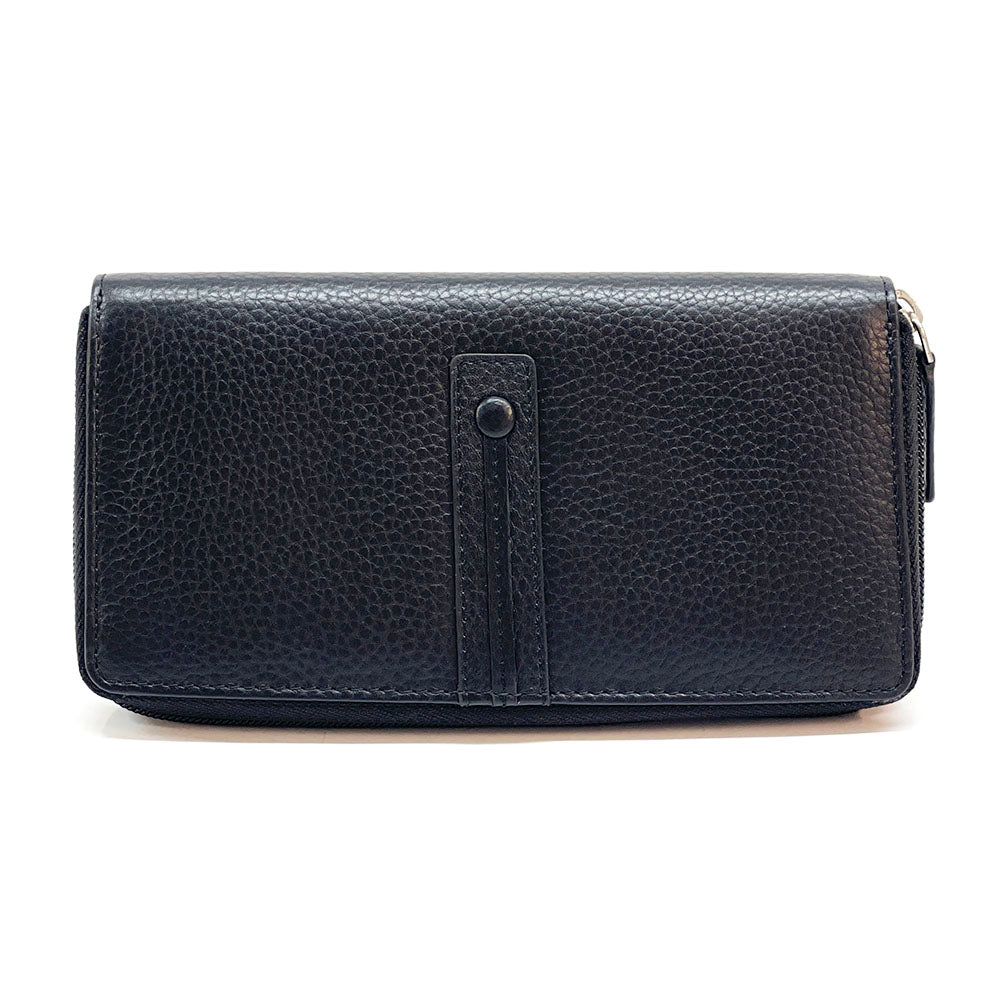 Zippy Wallet in Soft Cow Leather - Made In Italy