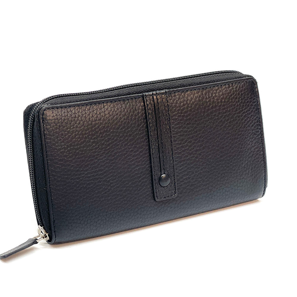Zippy Wallet in Soft Cow Leather - Made In Italy