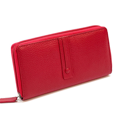 Zippy Wallet in Soft Cow Leather - Made In Italy