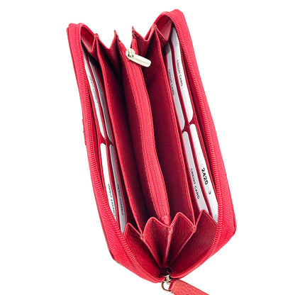 Zippy Wallet in Soft Cow Leather - Made In Italy
