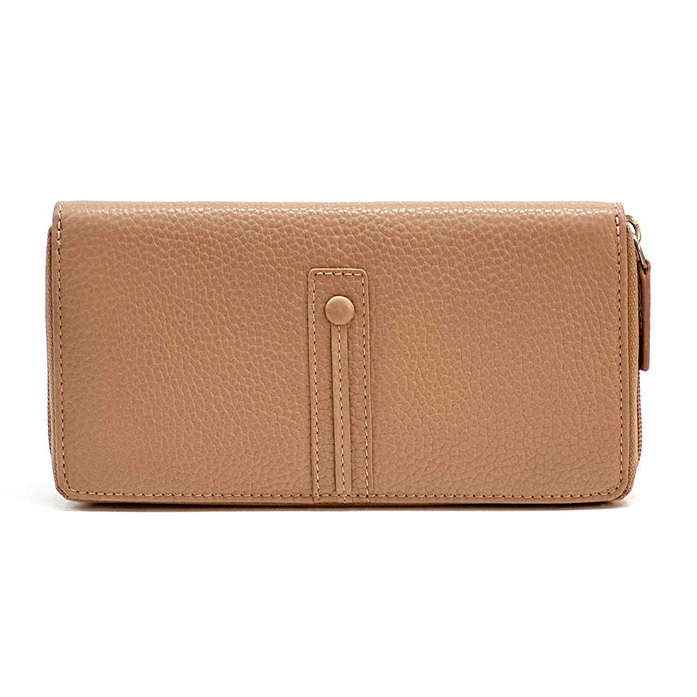 Zippy Wallet in Soft Cow Leather - Made In Italy