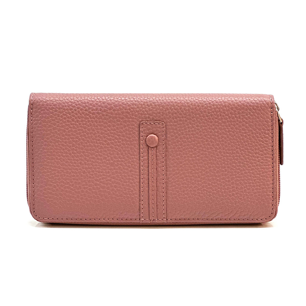 Zippy Wallet in Soft Cow Leather - Made In Italy
