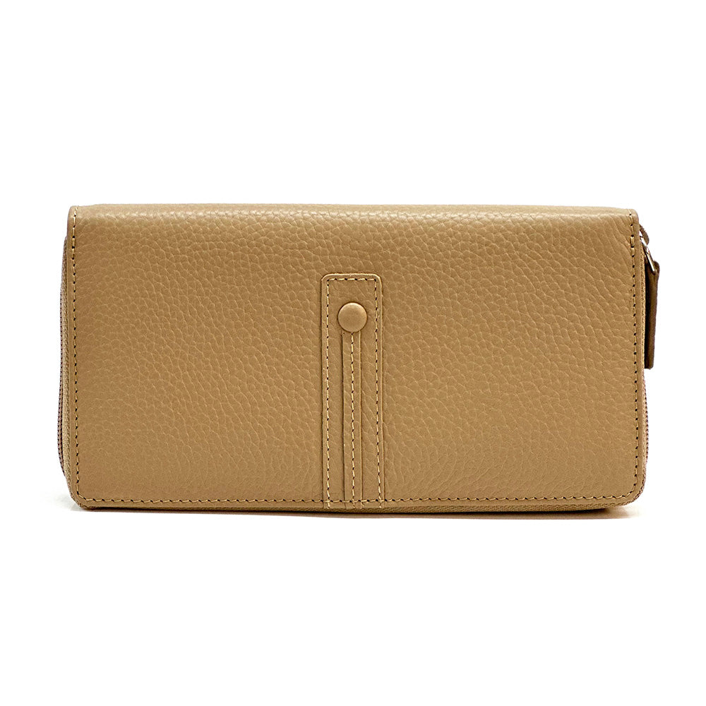 Zippy Wallet in Soft Cow Leather - Made In Italy