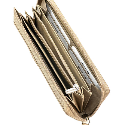 Zippy Wallet in Soft Cow Leather - Made In Italy
