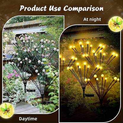 6-Pack 48 LED Solar Garden Lights, Solar Swaying Light