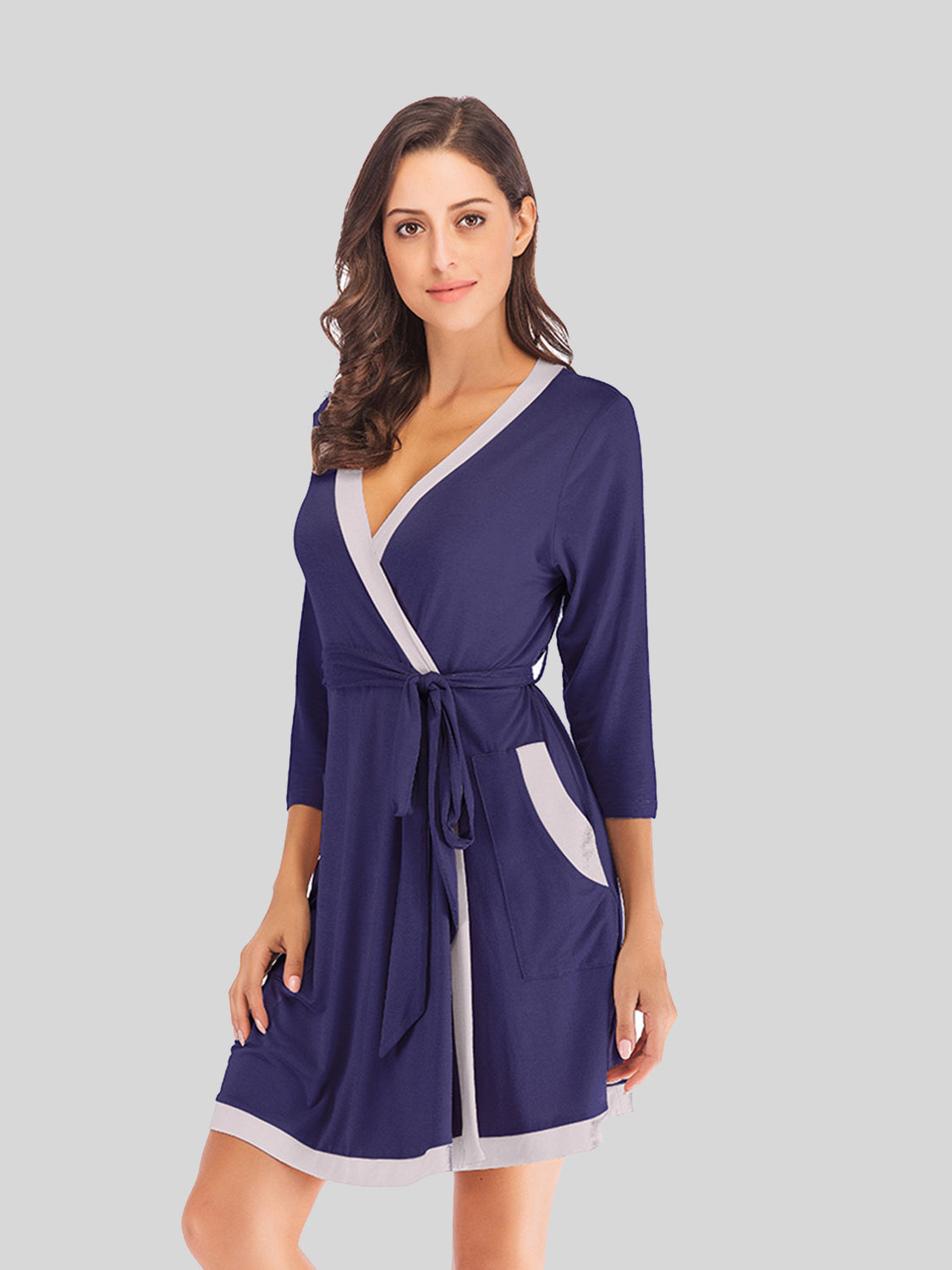 Robe with Pockets and a Tie Waist