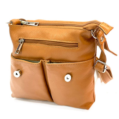 Oriana Italian Genuine Leather Crossbody Bag - Made In Italy
