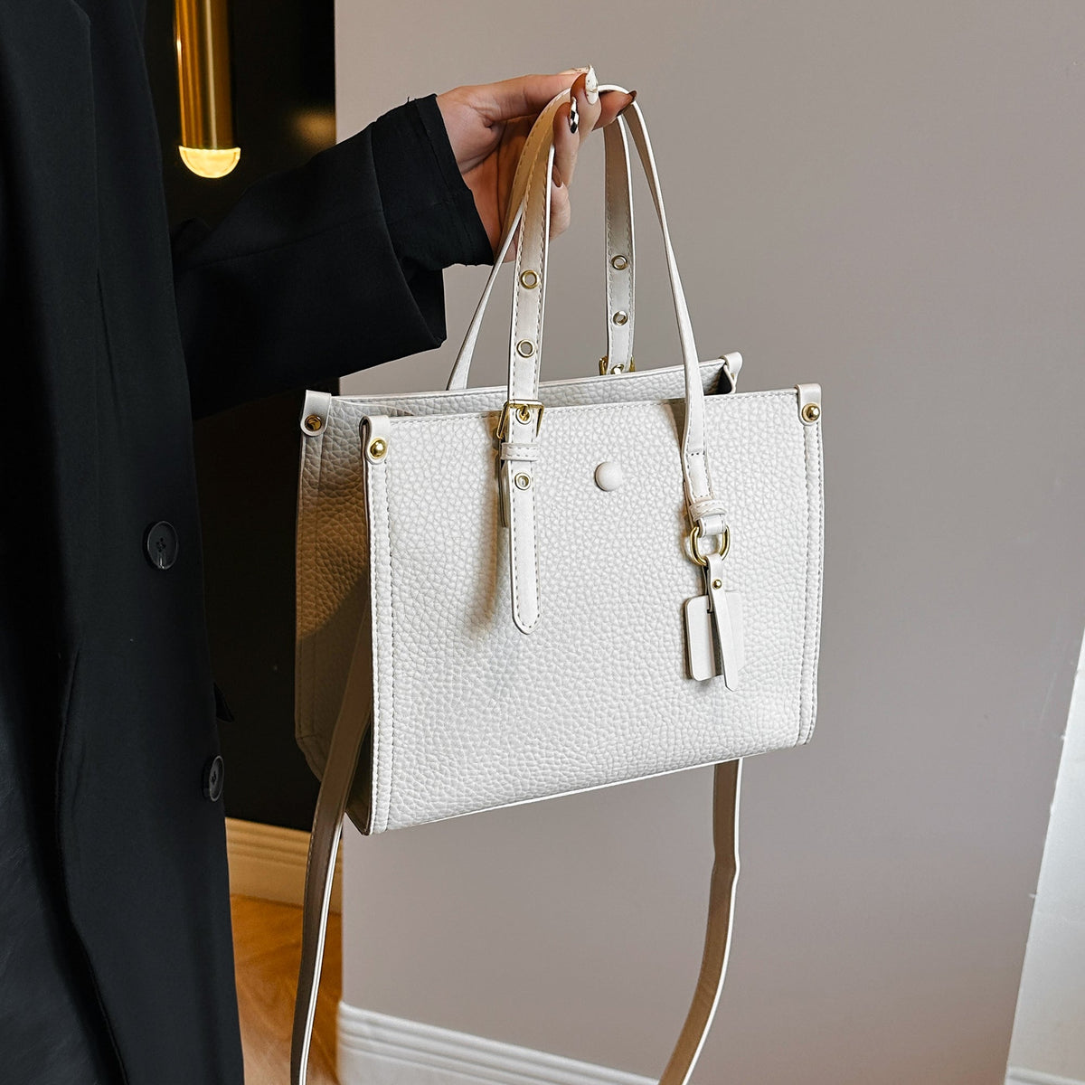 The Vegan leather tote - Crossbody Shoulder bag