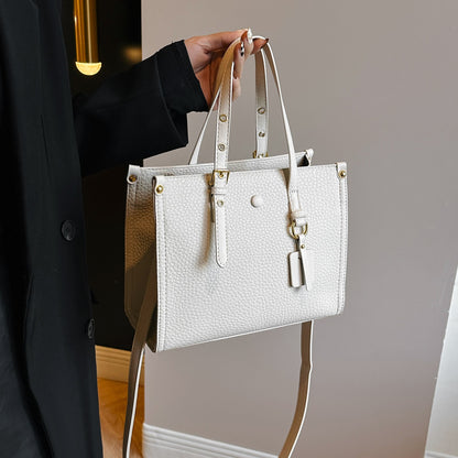 The Vegan leather tote - Crossbody Shoulder bag