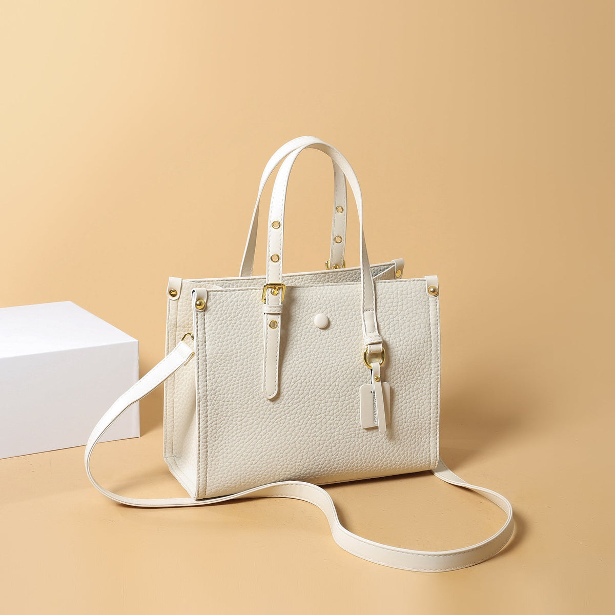 The Vegan leather tote - Crossbody Shoulder bag