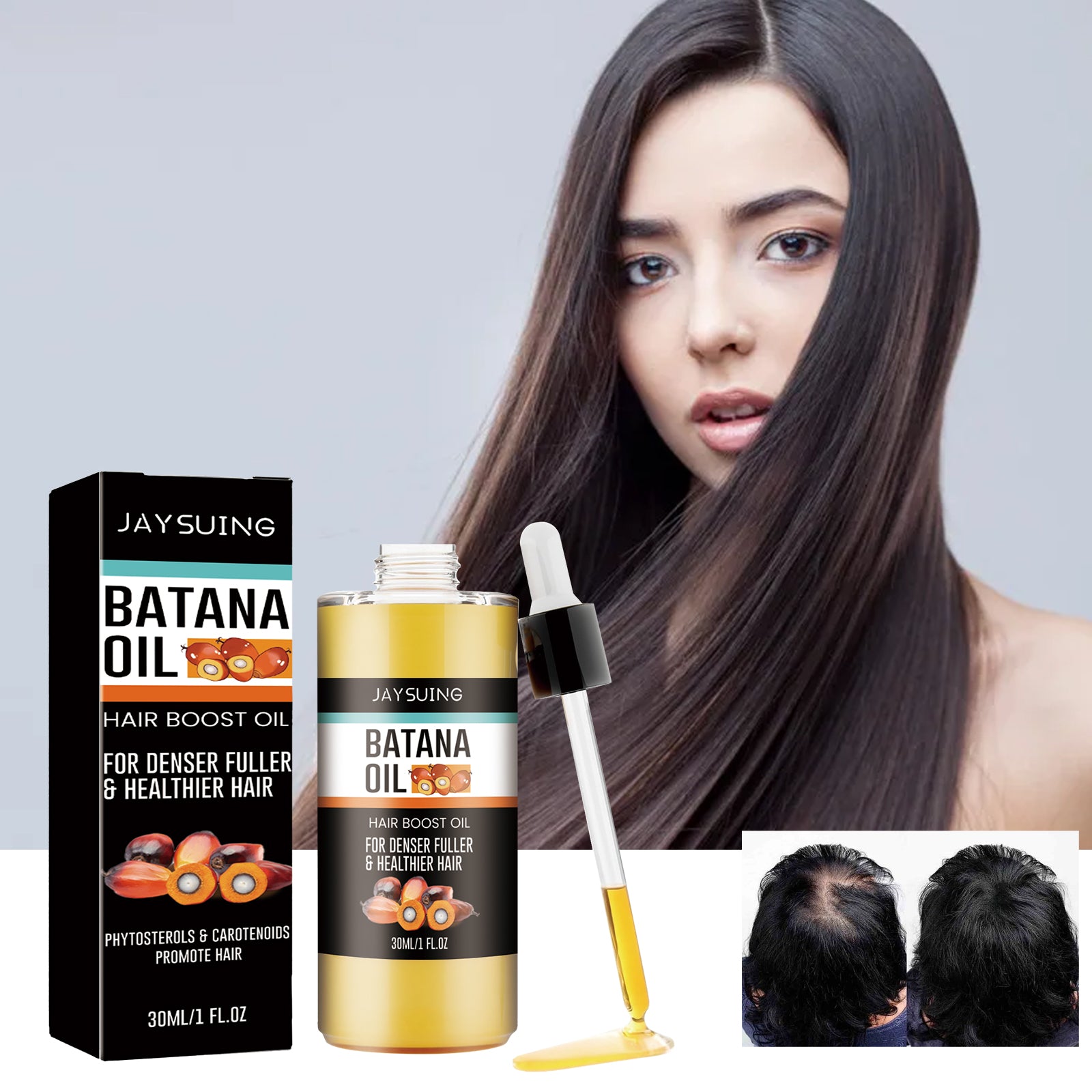 Jaysuing Batana Essential Oil Nourishes Scalp, Repairs Damaged Hair, Strengthens Hair And Prevents Loss Of Hair
