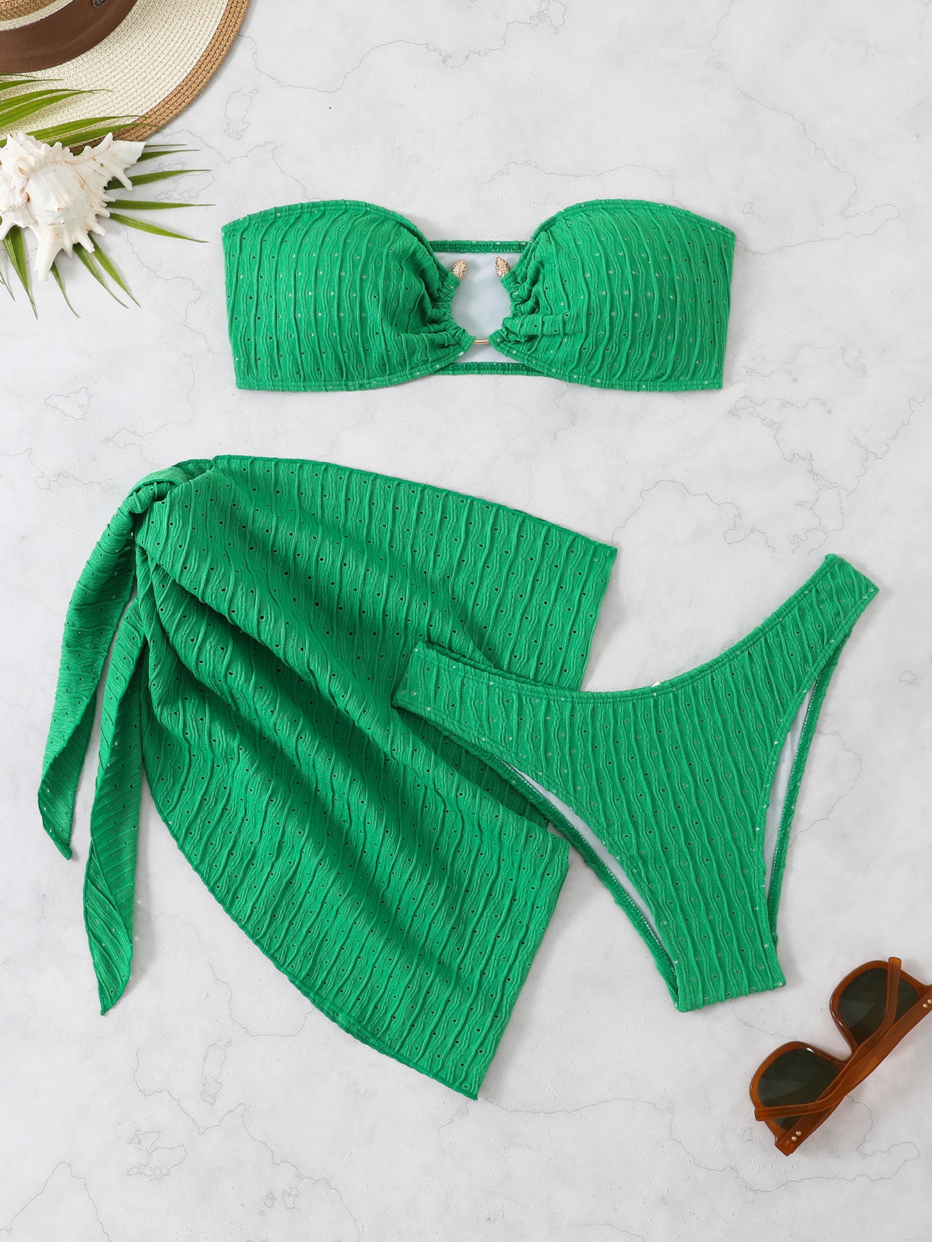 Gather bikini set