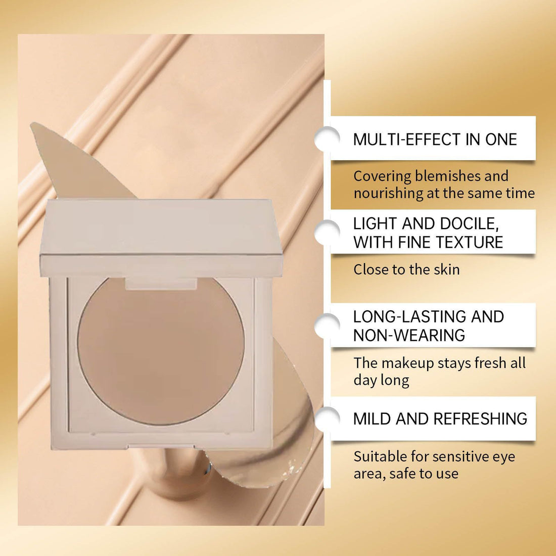 Colored Clay Undereye Corrector - Under-eye Concealer for Dark Circles