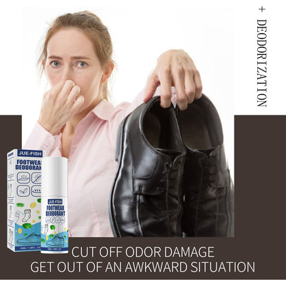 JUE-FISH shoe and sock deodorant shoe cabinet deodorant spray to remove sweat feet odor odor odor fast and lasting fragrance