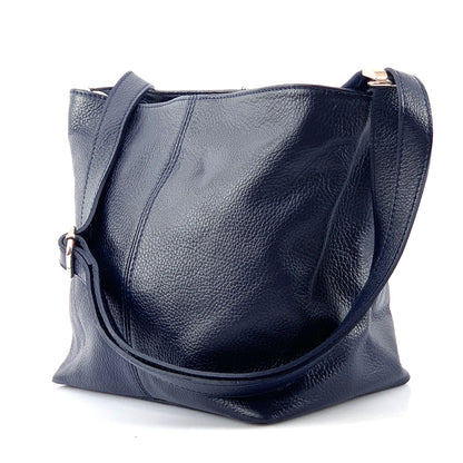Nina leather shoulder bag - Made In Italy