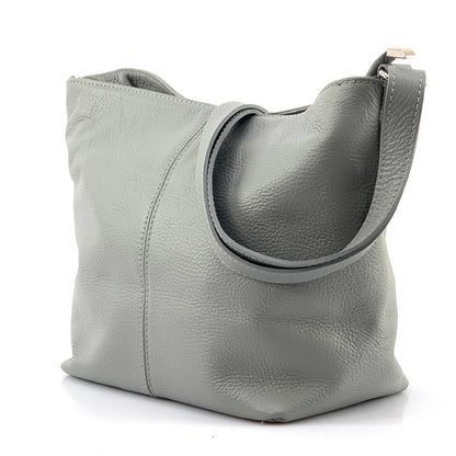Nina leather shoulder bag - Made In Italy