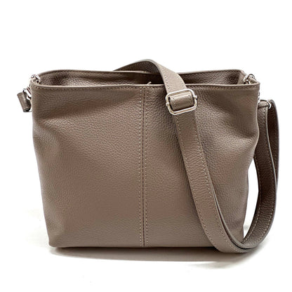 Nina leather shoulder bag - Made In Italy