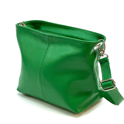 Nina leather shoulder bag - Made In Italy