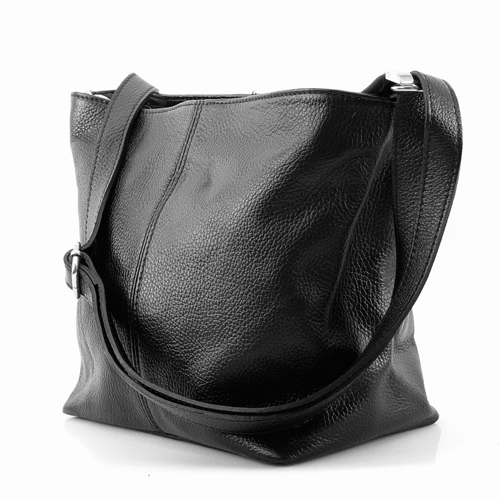 Nina leather shoulder bag - Made In Italy