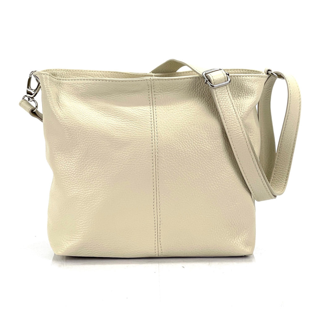 Nina leather shoulder bag - Made In Italy