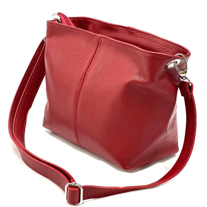 Nina leather shoulder bag - Made In Italy