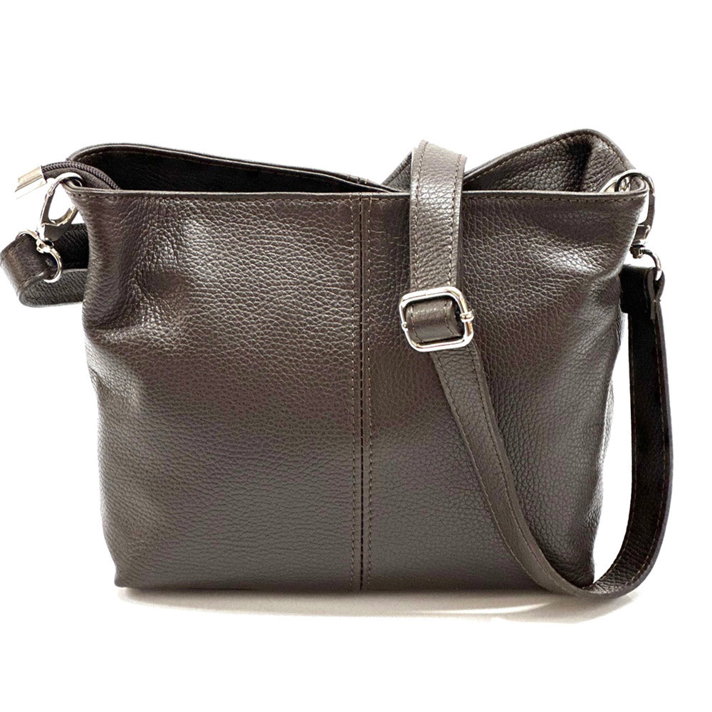 Nina leather shoulder bag - Made In Italy