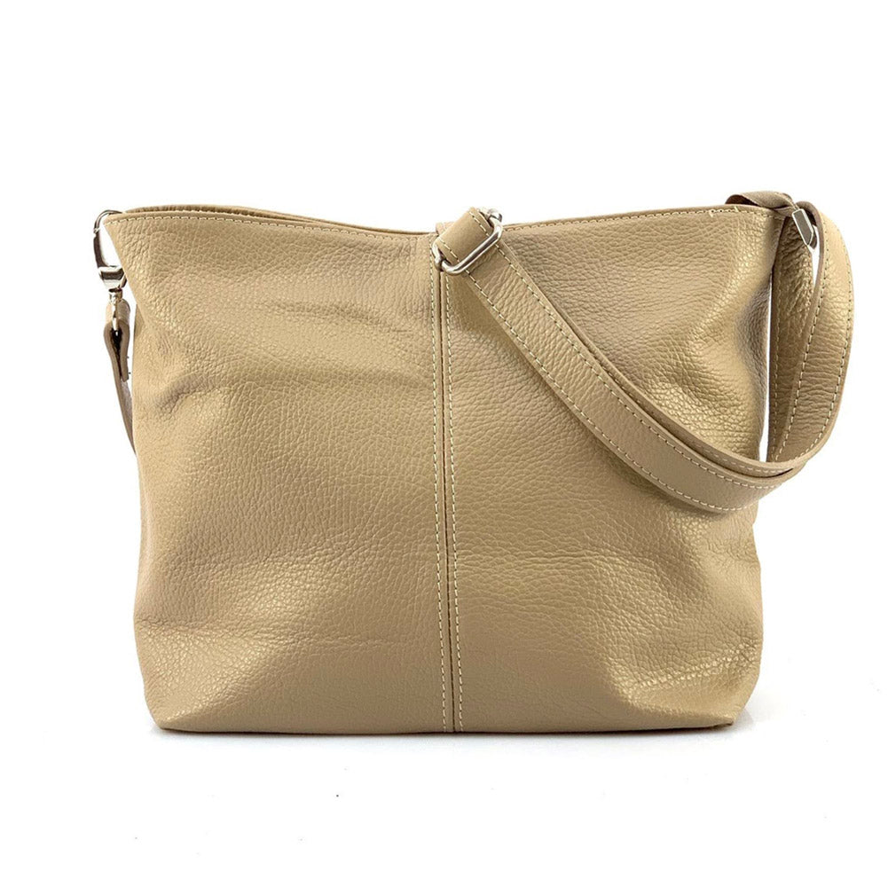 Nina leather shoulder bag - Made In Italy