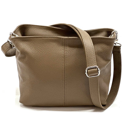 Nina leather shoulder bag - Made In Italy