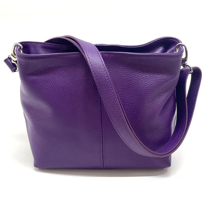 Nina leather shoulder bag - Made In Italy