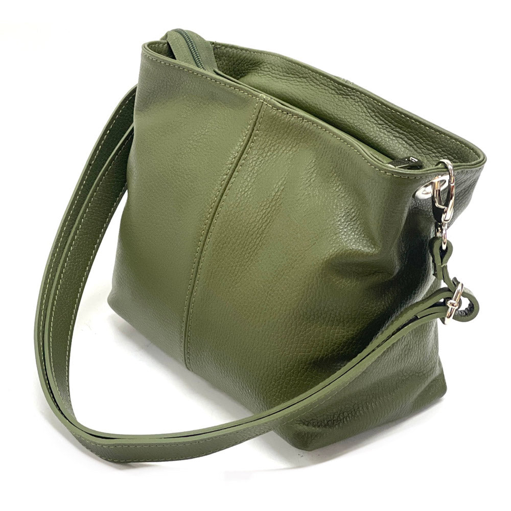 Nina leather shoulder bag - Made In Italy