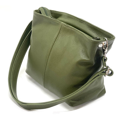 Nina leather shoulder bag - Made In Italy