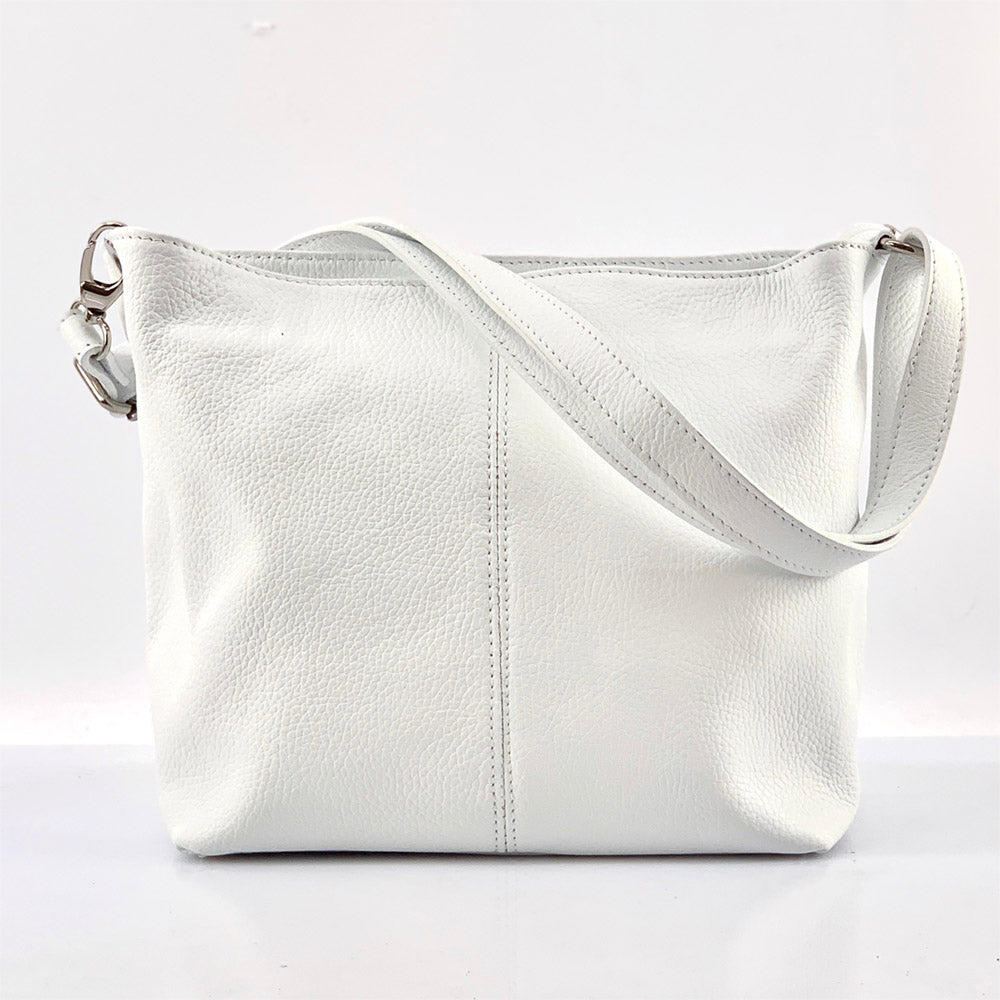 Nina leather shoulder bag - Made In Italy