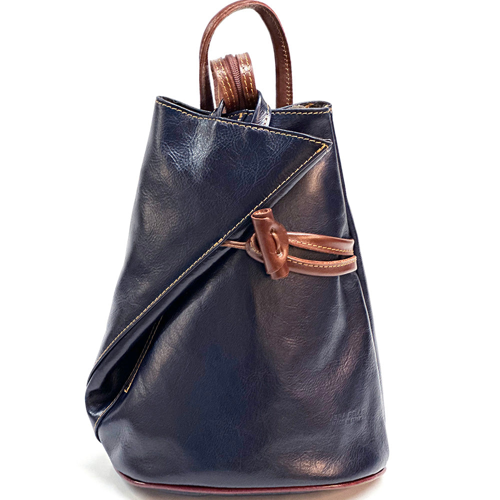 Fiorella leather backpack - Made In Italy