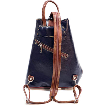 Fiorella leather backpack - Made In Italy