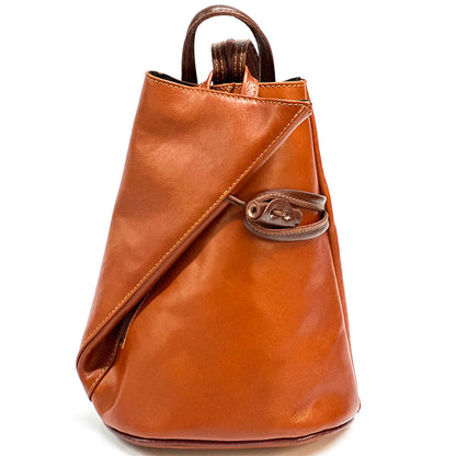 Fiorella leather backpack - Made In Italy