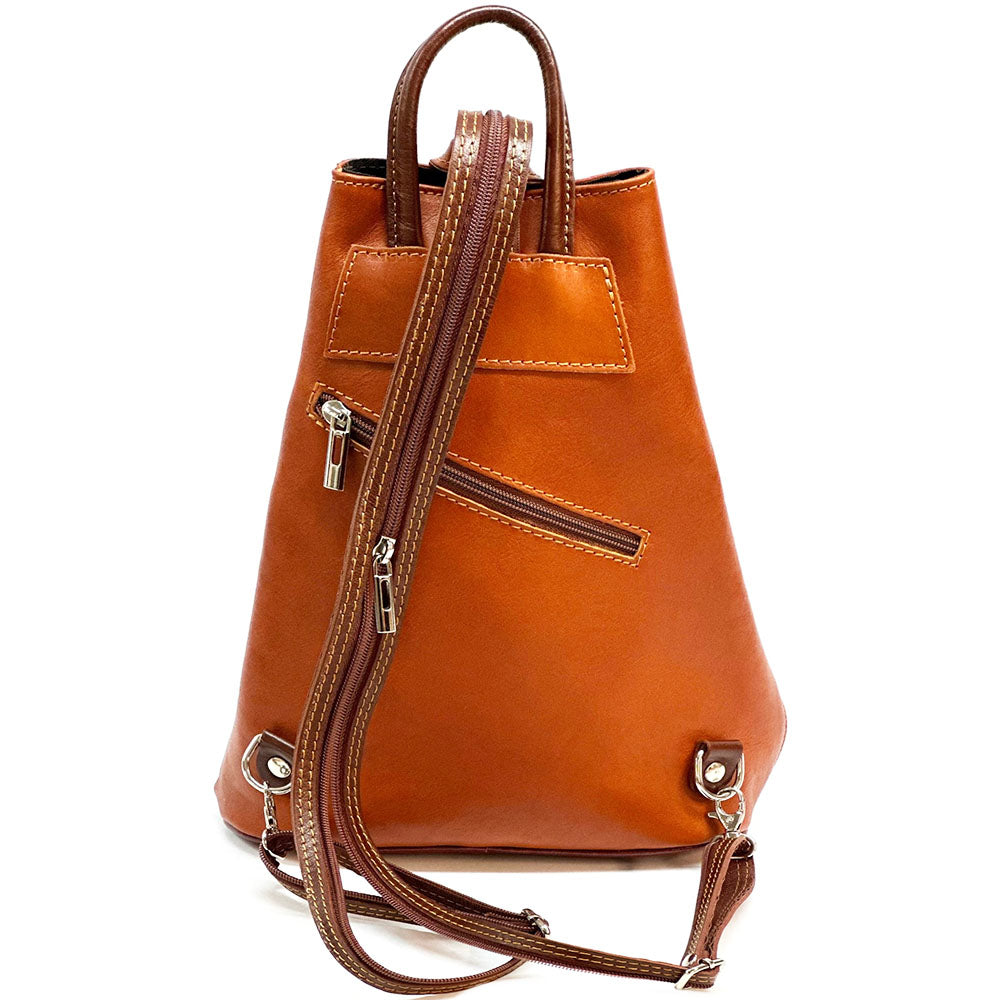 Fiorella leather backpack - Made In Italy