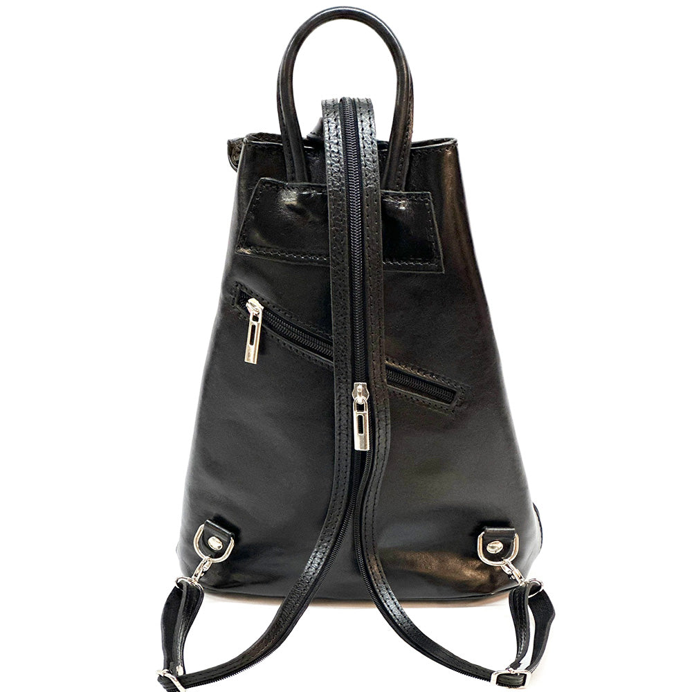 Fiorella leather backpack - Made In Italy
