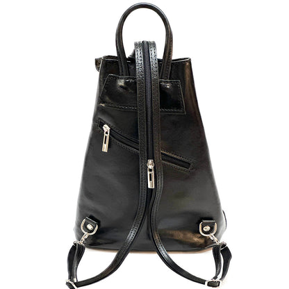 Fiorella leather backpack - Made In Italy