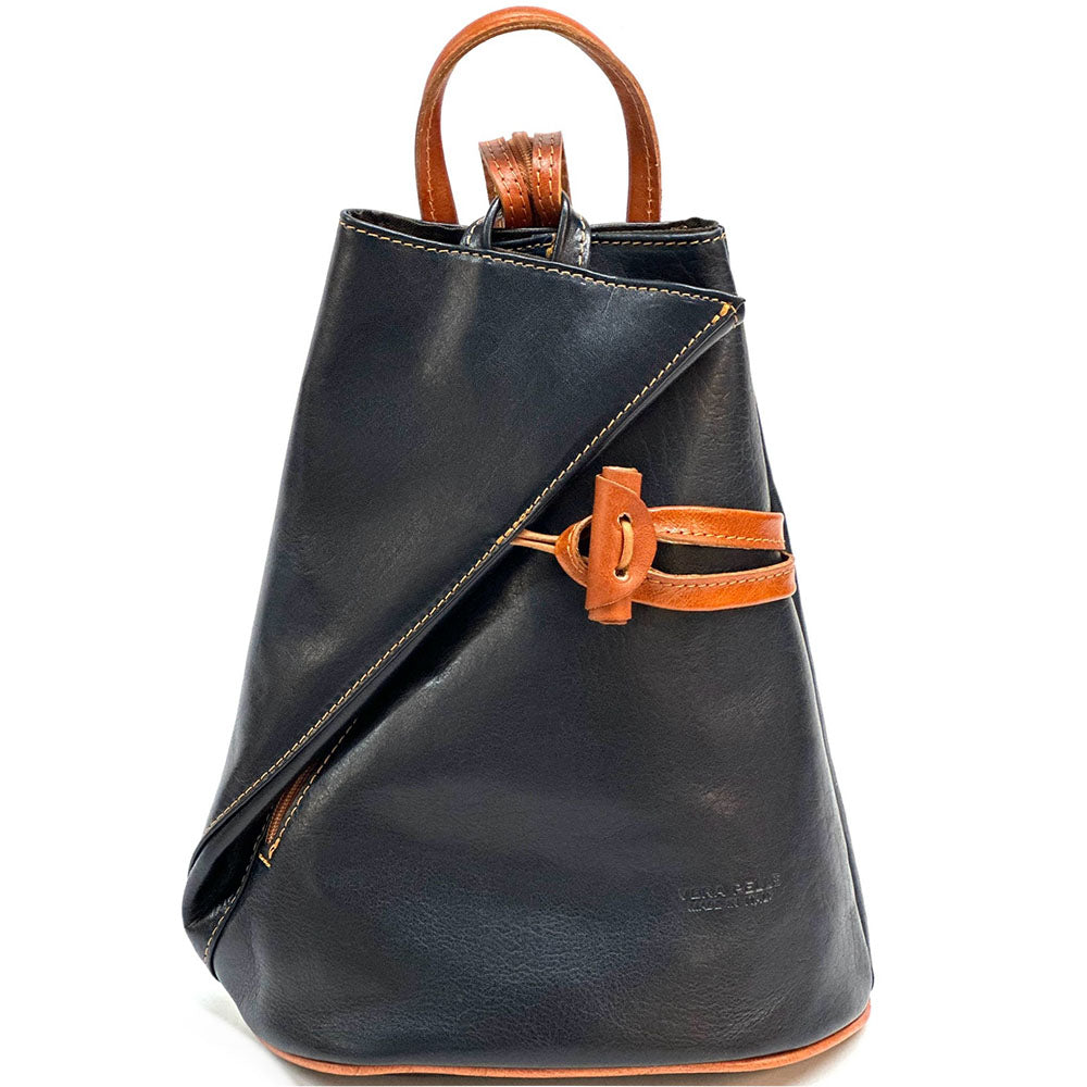 Fiorella leather backpack - Made In Italy