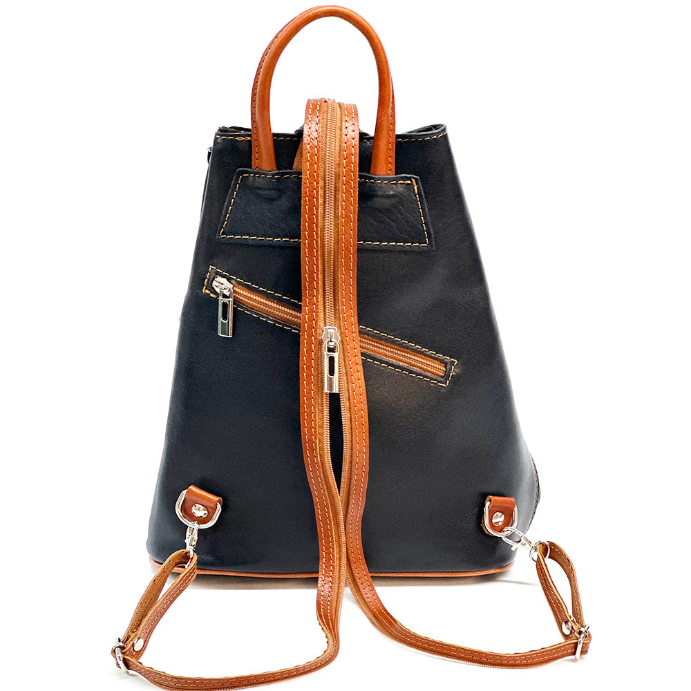 Fiorella leather backpack - Made In Italy