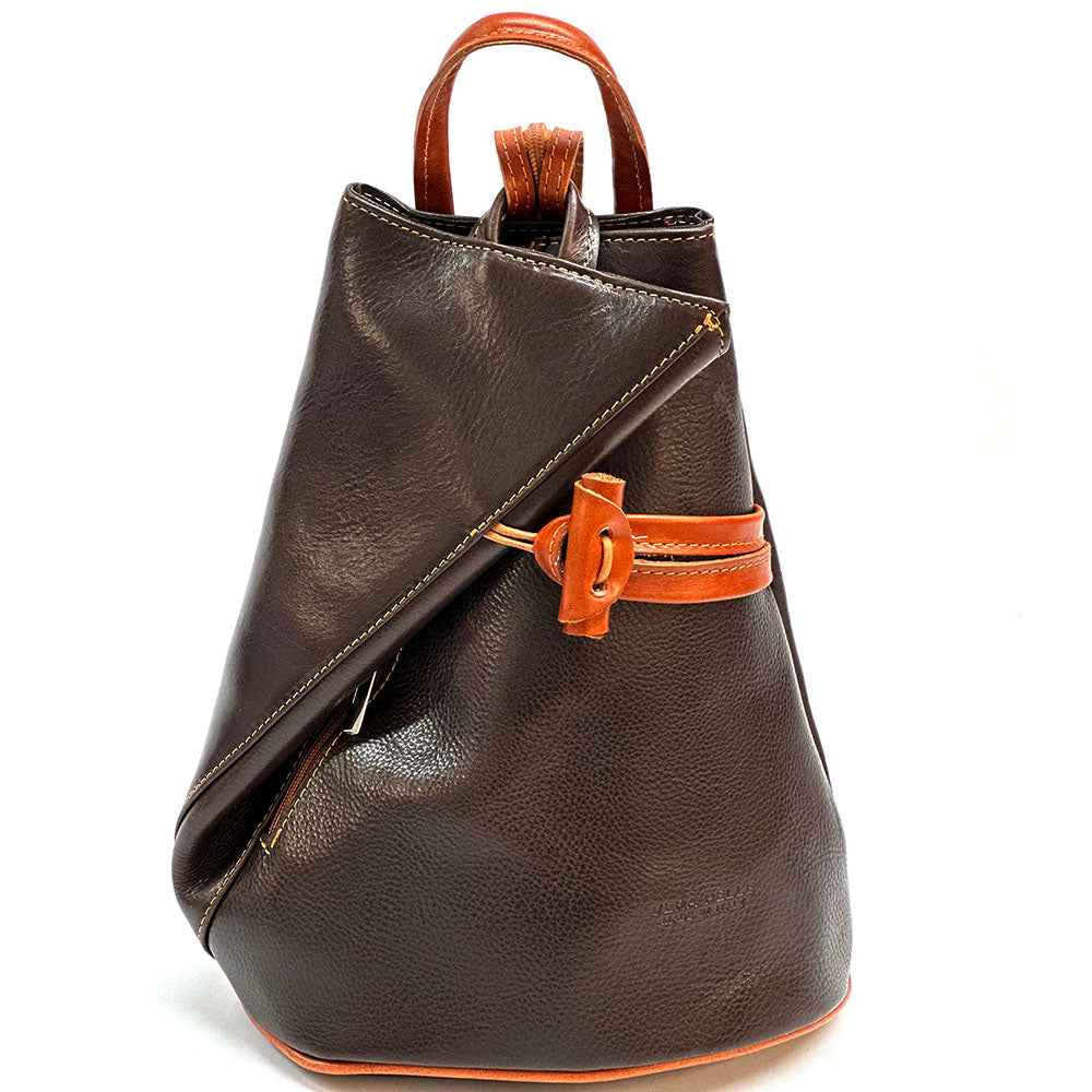 Fiorella leather backpack - Made In Italy