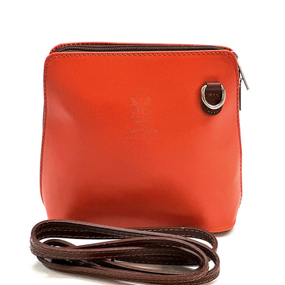 Dalida leather cross-body bag - Made In Italy