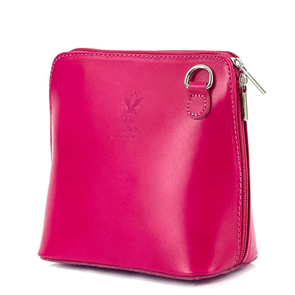 Dalida leather cross-body bag - Made In Italy
