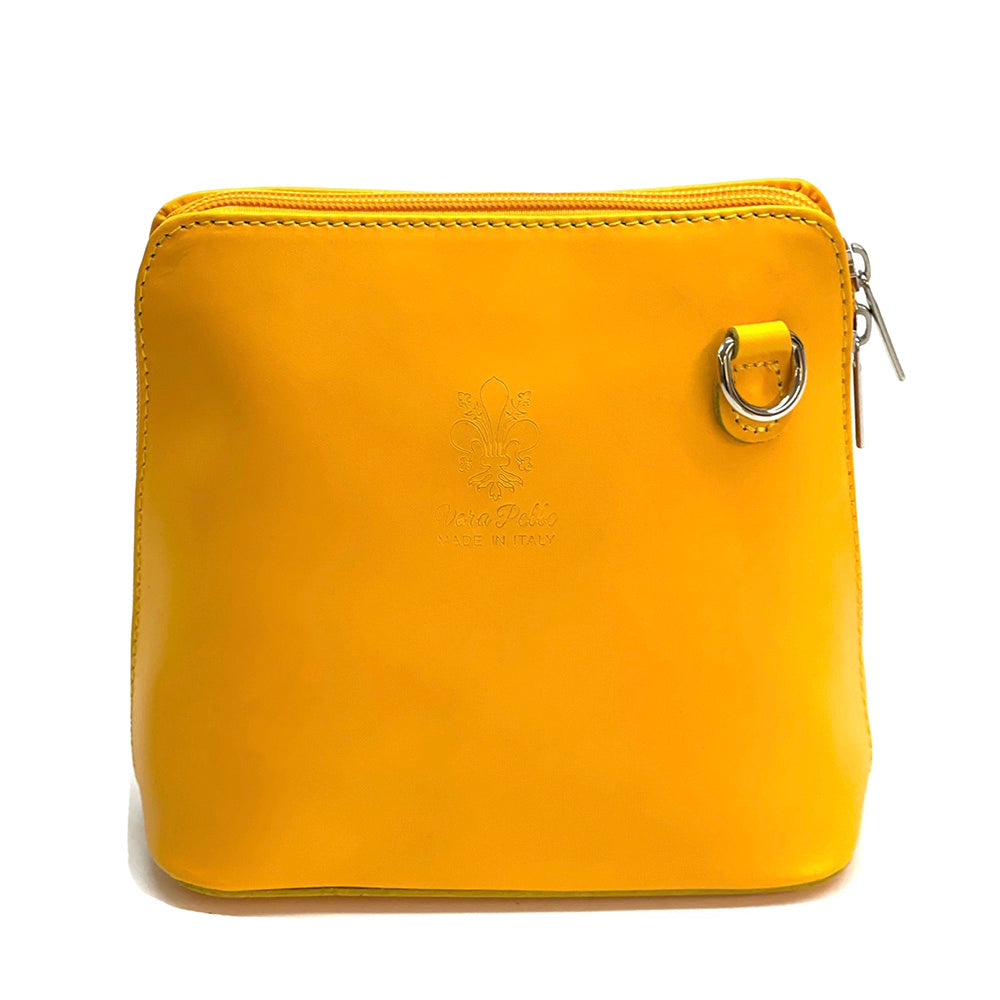 Dalida leather cross-body bag - Made In Italy